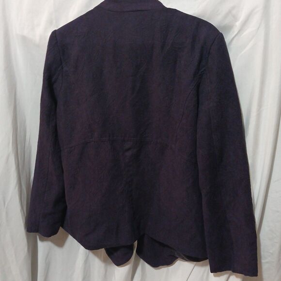 investments womens purple cardigan purple open front soft size 16 - Picture 6 of 7